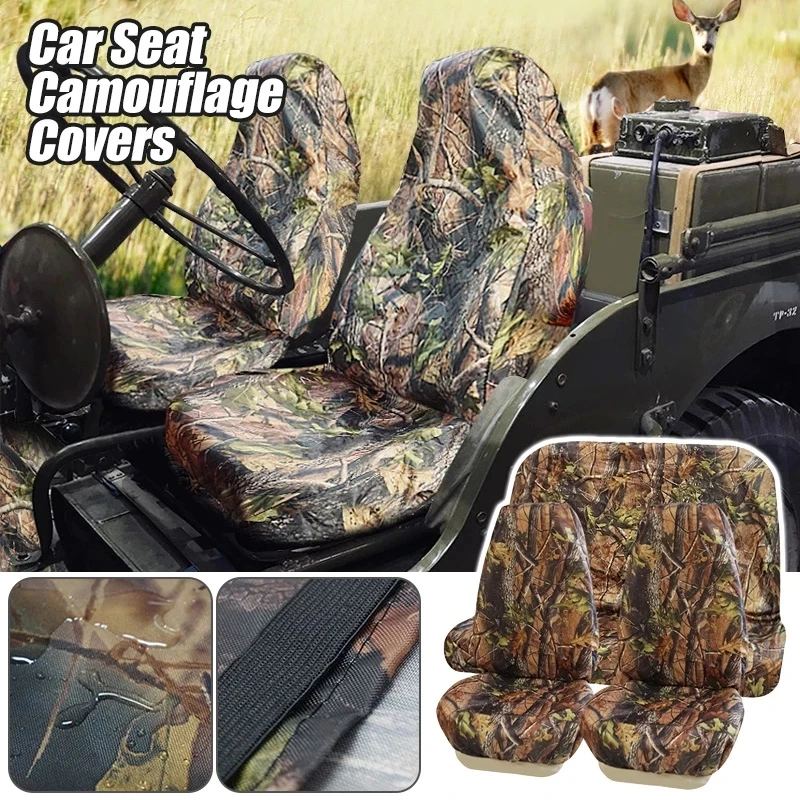 WaterproofCamouflageCarSeatCoverforOutdoorHuntingCamping