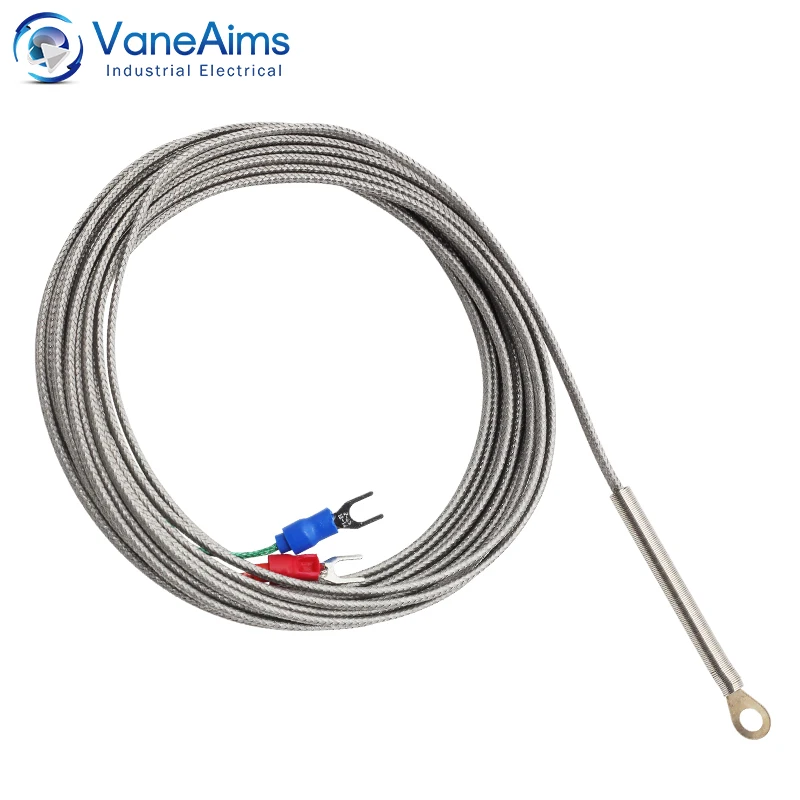 5mmHoleWasherTemperatureSensorPT100KJTypeThermocouple1m2m3m4m5mCable.jpg