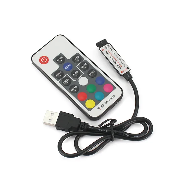 반짝이는 조명으로 공간 밝히기: USB LED 조광기 RGB LED 컨트롤러