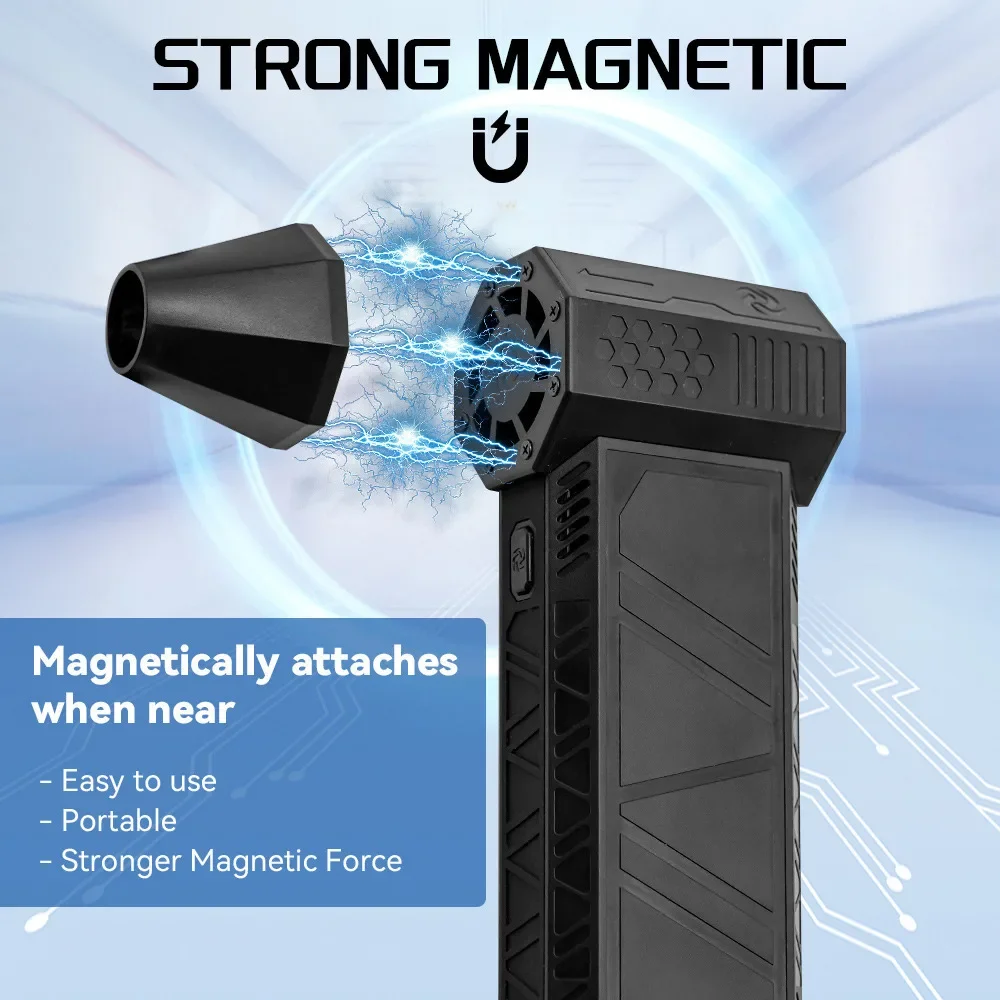 1PC Hurricane X3 Cross Border 130,000 Turbofan Electric Hairdryer Handheld Outdoor Camping Dust Blowing Violent Fan 2