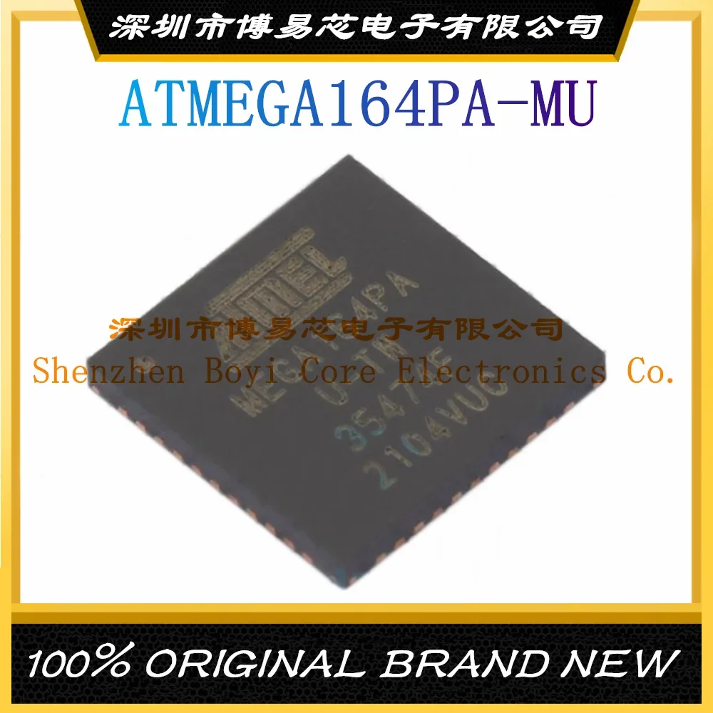 ATMEGA164PA-MU Package VQFN-44 AVR 20MHz Flash Memory: 8K@x16bit Microcontroller (MCU/MPU/SOC) mt28f400b5sg 8 t ic flash 4mbit parallel 44so flash nor memory ic 4mbit parallel 80 ns 44 so