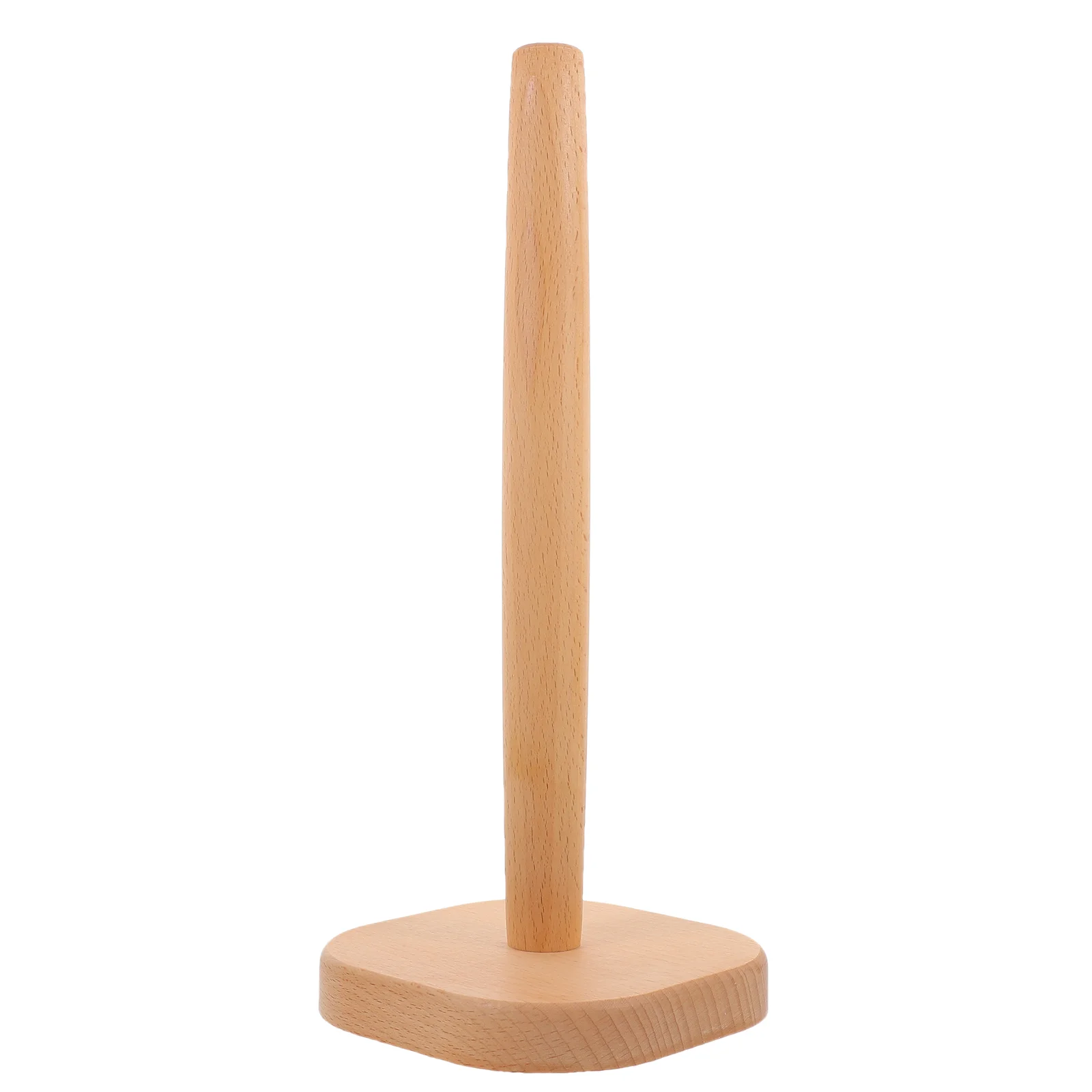 

Countertop Wooden Paper Roll Holder Kitchen Roll Paper Dispenser Towels Roll Stand