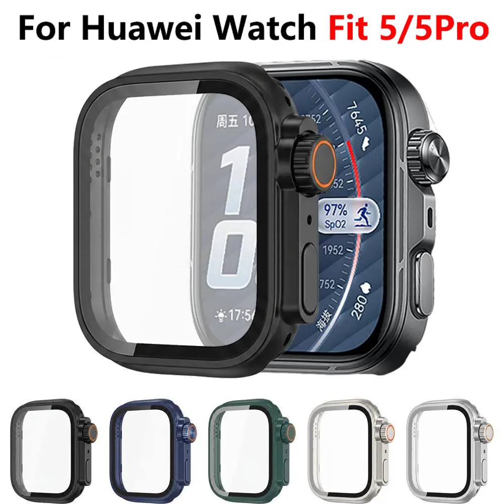 Ultra Case with Tempered Glass Screen Protector for Huawei Watch Fit 5 Series