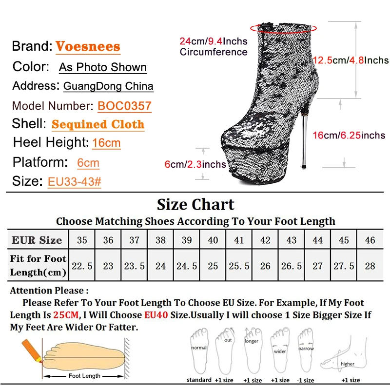 Nightclub Platform Short Boots Women Sequined Ankle Boots 2025 Autumn Winter Shoes Shine Pole Dance Botas Side Zip Stiletto Heel