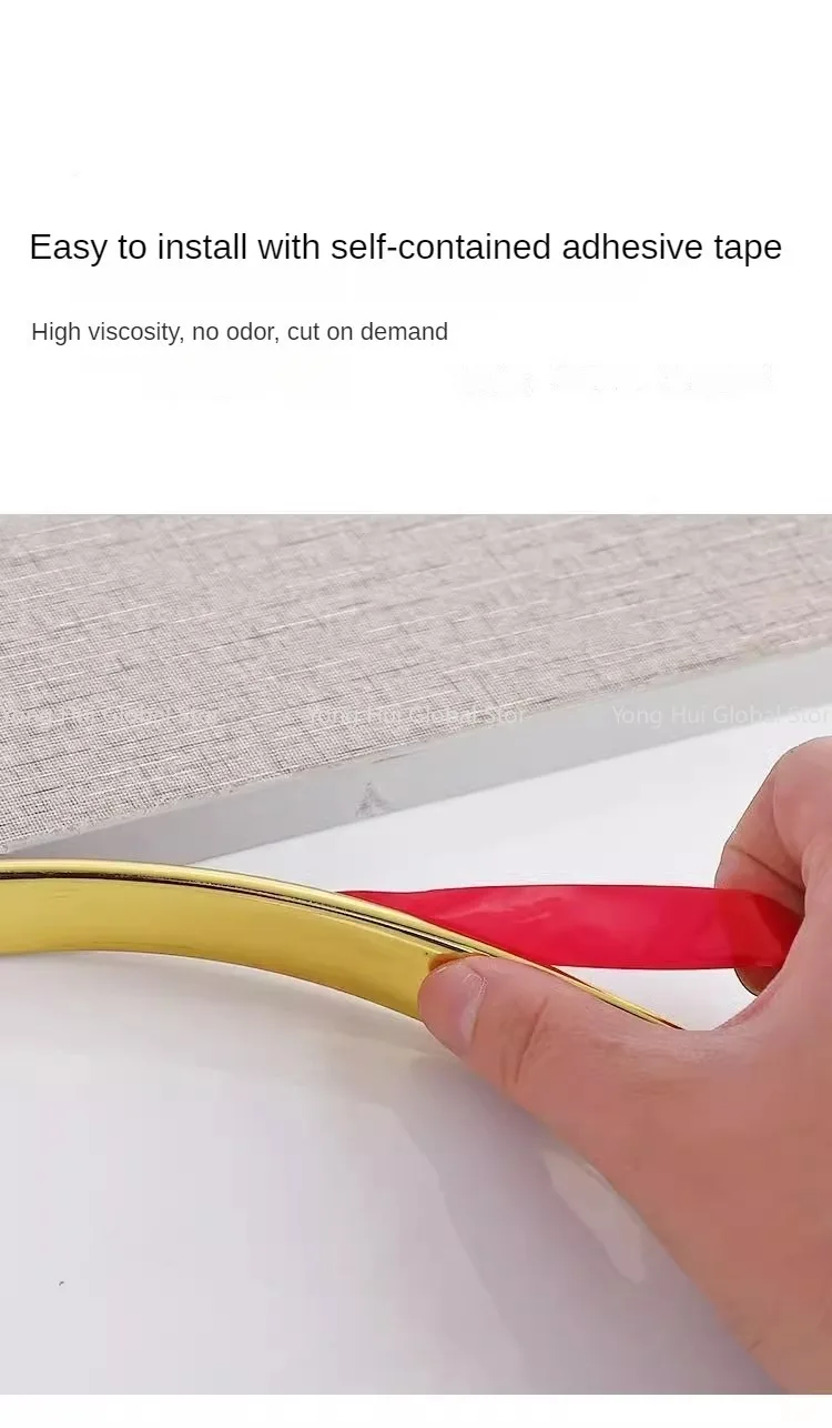 Description Picture 4 of item5M New U-shaped Edge Banding Cabinet Desktop Edge Banding Strip PVC Self-Adhesive Furniture Wood Closet Decoration Strip