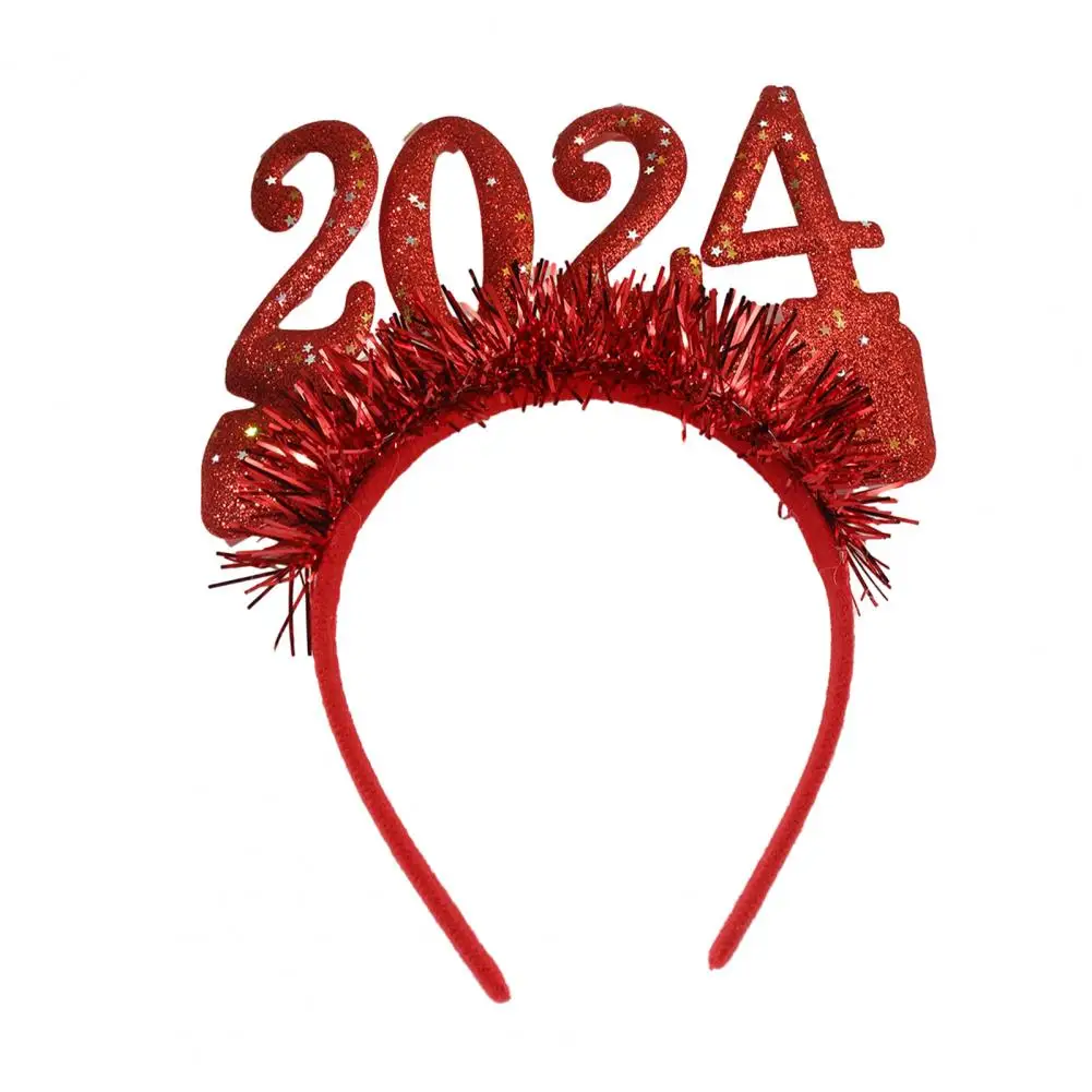 

Hairband For Thick Hair 2024 New Year's Party Hairband Decoration Trendy Festive Headgear For Beautiful Hair Fitting For Thin