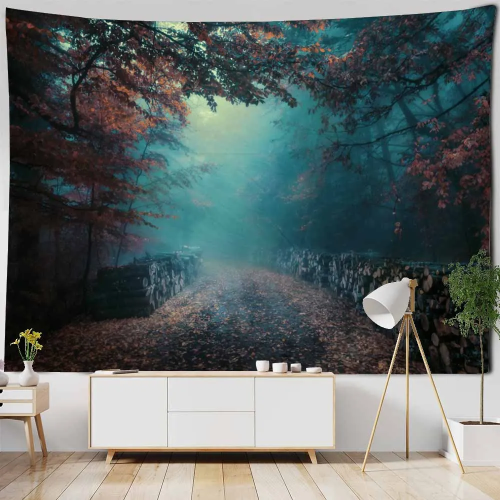 Fantasia mundo floresta cenário anime tapeçaria hippie flor tapetes de  parede dormitório decoração arte decoração para casa - AliExpress