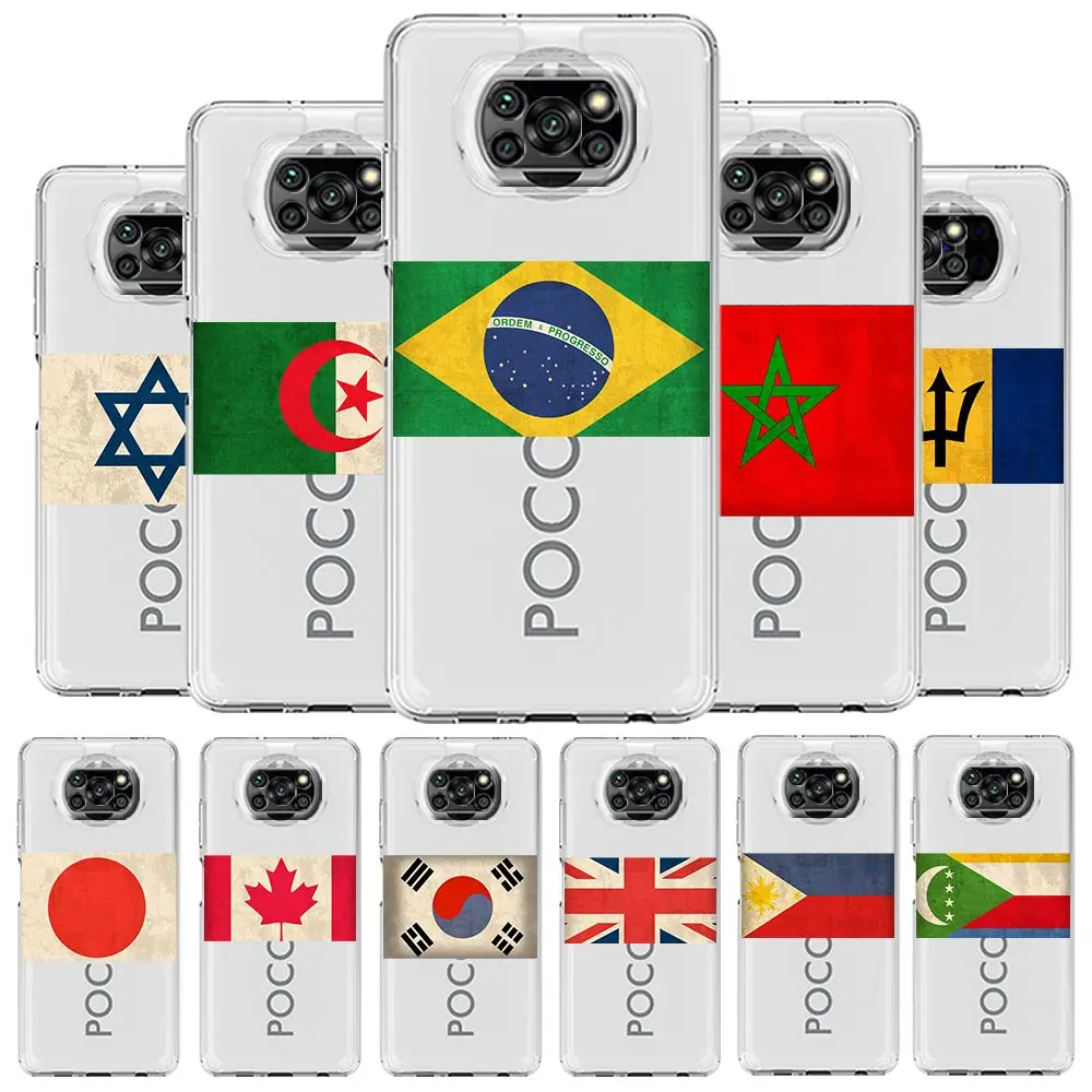 

Israel Morocco Flag Phone Case For Xiaomi Mi 12T 10 12 Lite 11 Ultra 11X 11T Pro 11i Poco X4 X3 NFC F3 F4 M3 M4 Soft Clear Cover
