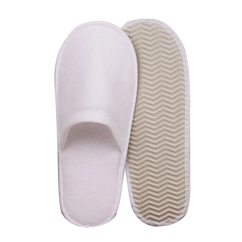 1 Pair Hotel Slippers Men Womens Top Quality Velvet Travel Disposable Cotton Home Hospitality Shoes Cheap SPA Guest Slides 5