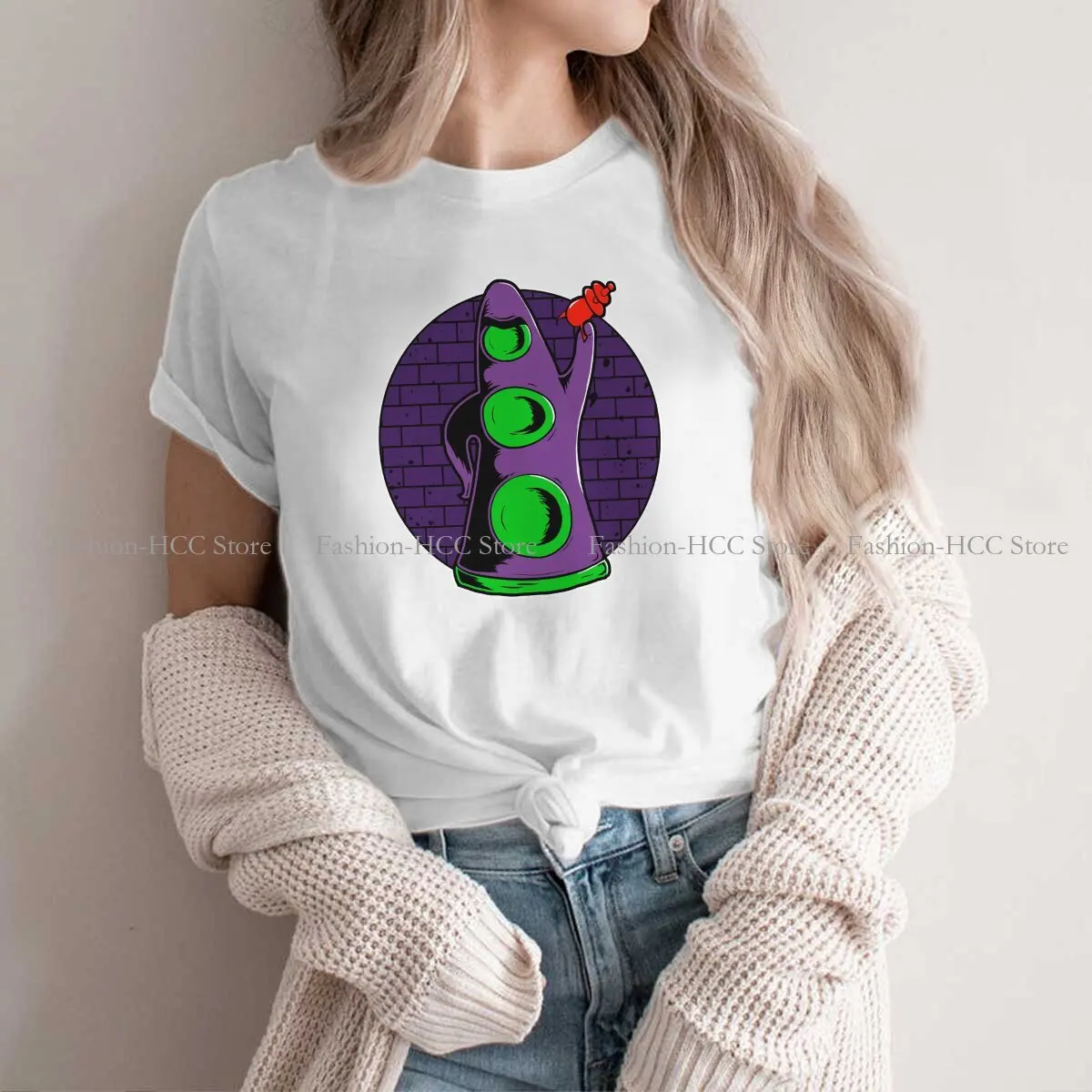 

Take on the World Cute Newest Polyester TShirts Female Harajuku Streetwear T Shirt O Neck