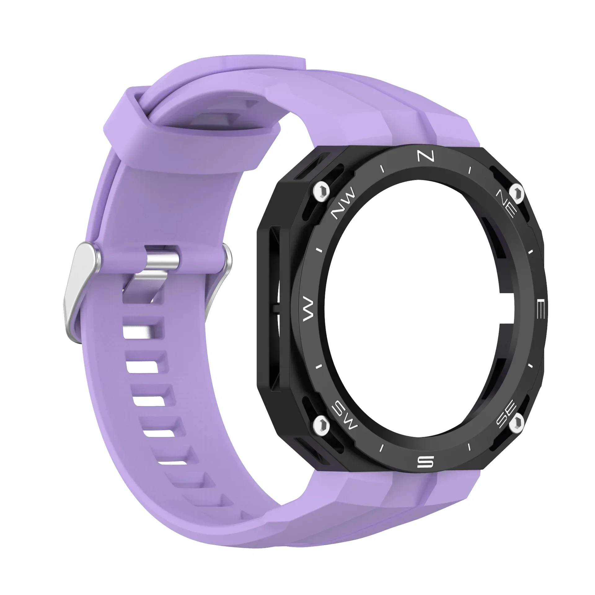 Stylish Silicone Compass Design Case with Strap for Huawei Watch GT Cyber – Premium Replacement Accessory Kit