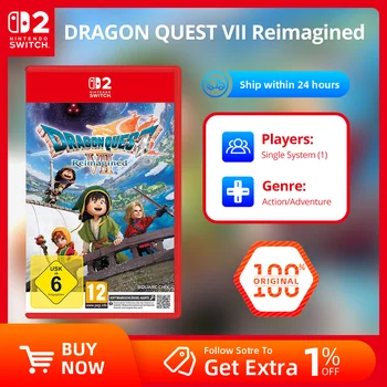 Offerte di giochi per Nintendo Switch - DRAGON QUEST 7 VII Reimagined - Scheda di gioco fisica originale per NS1/NS2