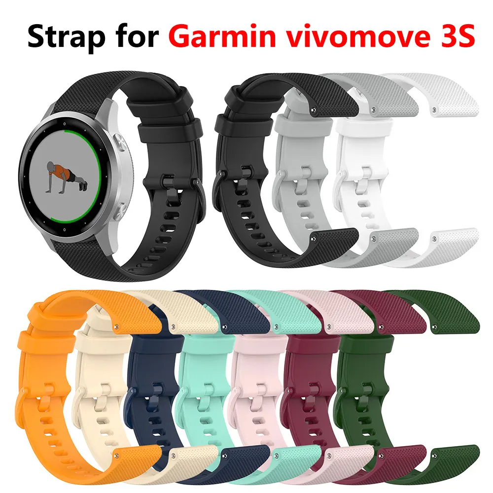 

Soft Watch Band Strap for Garmin vivomove 3s Replacement Bracelet Sport Wristband For vivoactive4 venu vivomove3 Watch Accessory