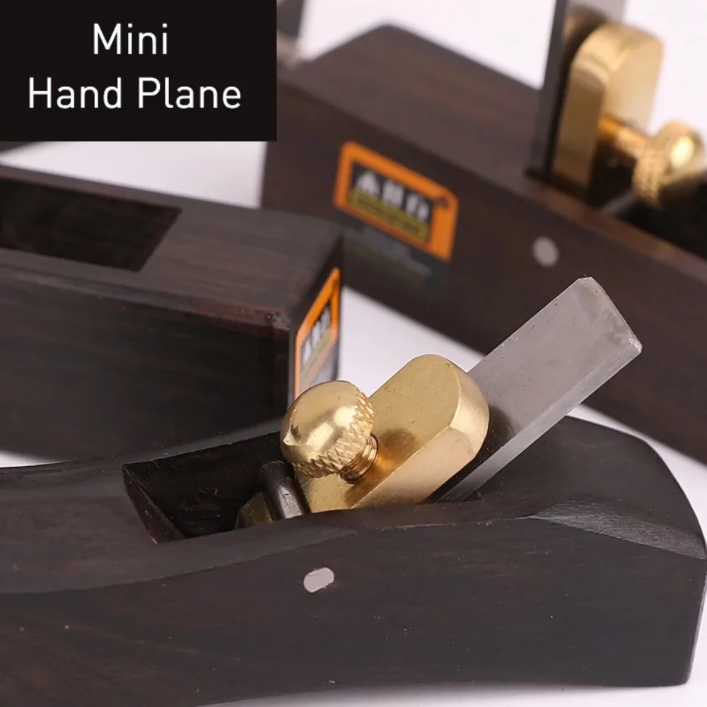 Woodworking Hand Tools Wood Trimming Tool Mini Woodworking Planer Knife Trimming Tool European-style Chamfering Hand Planes Carpenter Ebony High-carbon Steel Wood Planer