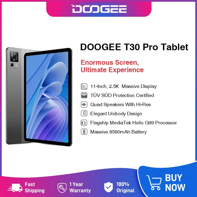 Grossiste Doogee - Doogee T30 Pro (Tablette 4G - 11'', 256 Go, 8 Go