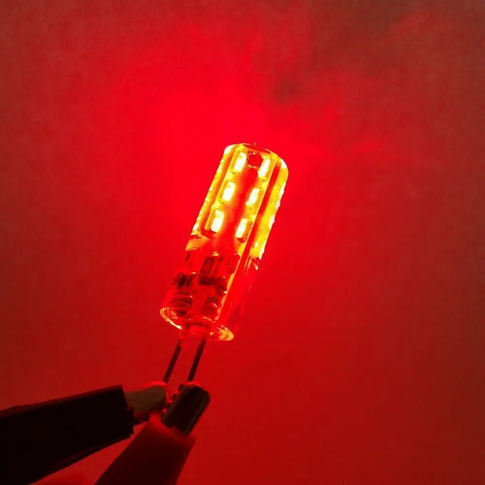 G4 LED Colorful Bulb 2W DC 12V red green white led replace halogen bulb Warm White RGB Blubs chandelier Lamp Bar crystal Lights