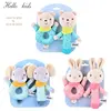 Colourful Animal Rattle Plush Stuffed Handbell Baby Soft Rattle Toys Early Development Shaker Crinkle Squeaky Sensory Rattles 1