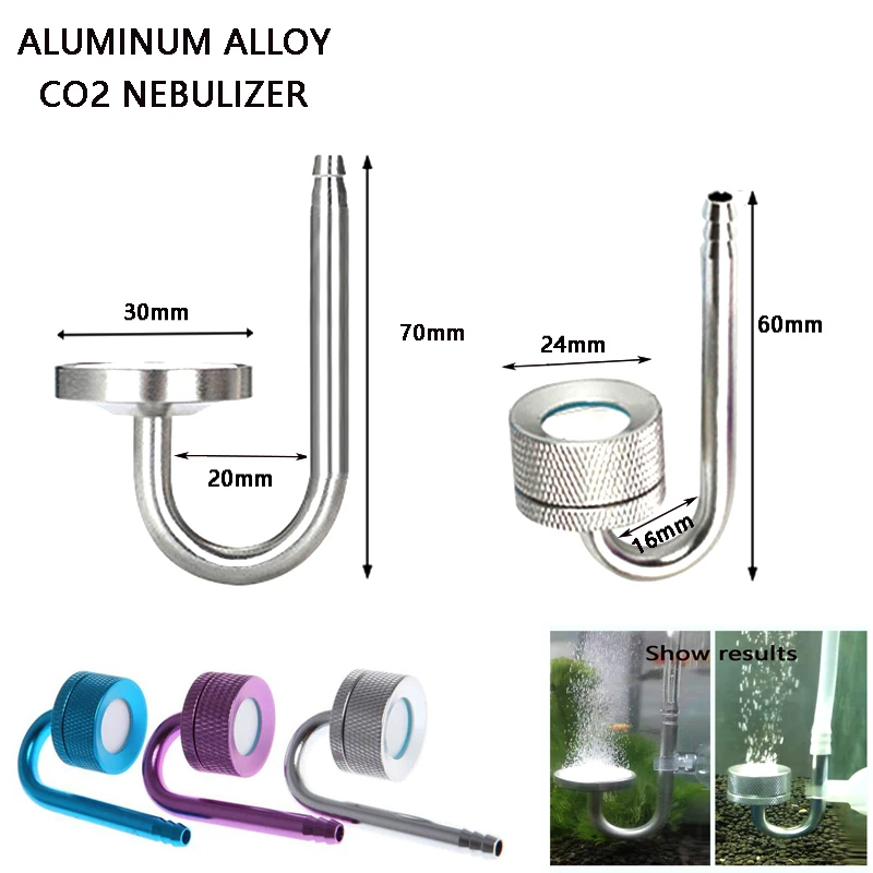 Acquario Co2 Atomizzatore Serbatoio Di Pesce Lega Di Alluminio Diffusore Di Co2 Sistema Di Regolazione Del Generatore Di Co2 Impianto Di Raffinazione 