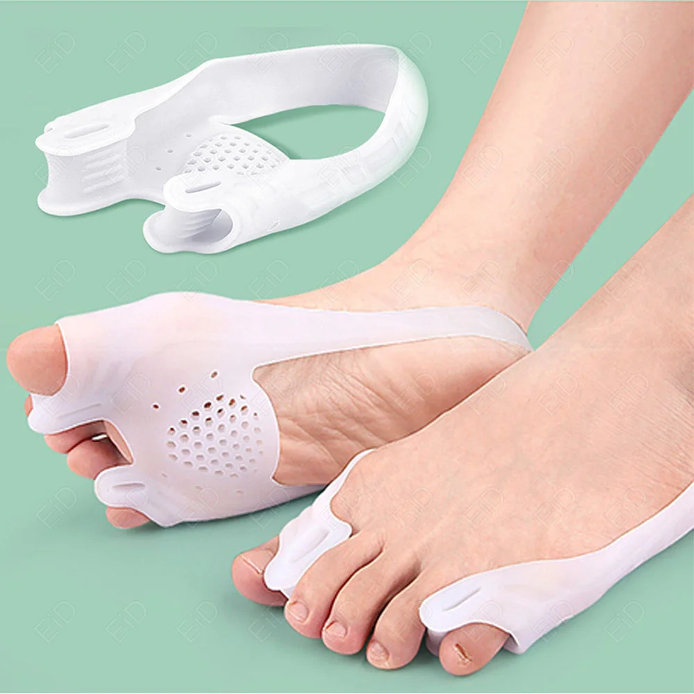 Silikon-Zehenspreizer, Hallux Valgus Bunion Corrector, Orthesen, Füße, Knochen, Daumenversteller, Korrektur, Pediküre, Sockenglätter – Detail 3