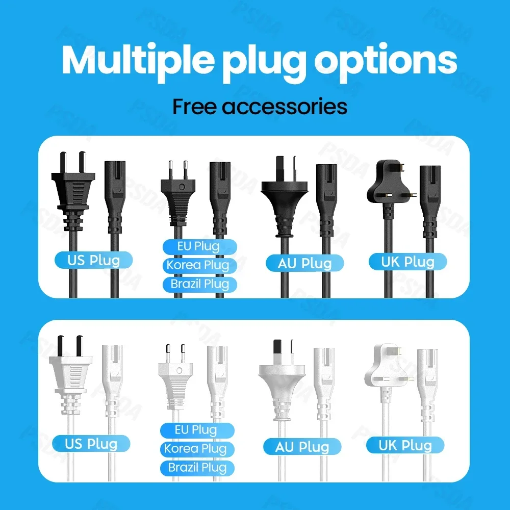 Eonline 3D 268W Desktop GaN Charger 8-port USB Type C PD Charger Fast Charge 3.0 USB Type C Fast Charger Mobile USB Charger