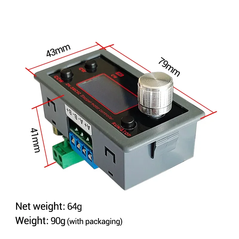 Stepper Motor Driver and Controller DC 10-30V 4A Reverse Pulse Speed Control Board Programmable PLC Serial Communication