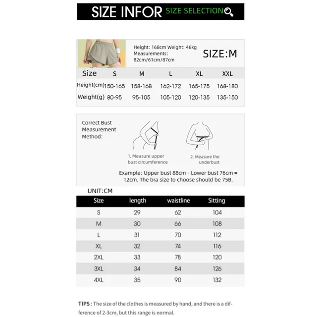 DRUR Women's Sports Shorts High Waist Quick Drying Running Short Woman Fitness Cycling Shorts With Pocket Gym Pants Yoga Wear