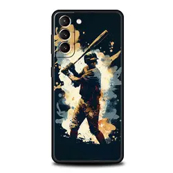Silicone Baseball Design Phone Case - Soft and Durable Cover - Samsung S23Ultra (A4)