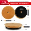 Sharkfox 5/6Inch Wool Car Polishing Pad High Density Lamb Woollen Polish Buffing Pad Wool Polishing Pad for Car Detail Polishing 3
