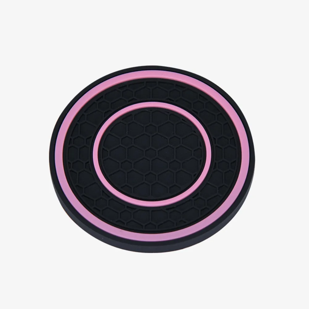 Universal Anti-Slip Car Coasters PVC Sift-Proof Car Bottle Holder 7cm 2.76inch Drink Holder 2pcs cup holder coasters car coaster pads