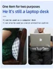 MUMUCC Lazy Laptop Table with Cushions and Slots, Multifunctional  Mini Pillow Table, Portable Room Desk, Office Lumbar Support 4