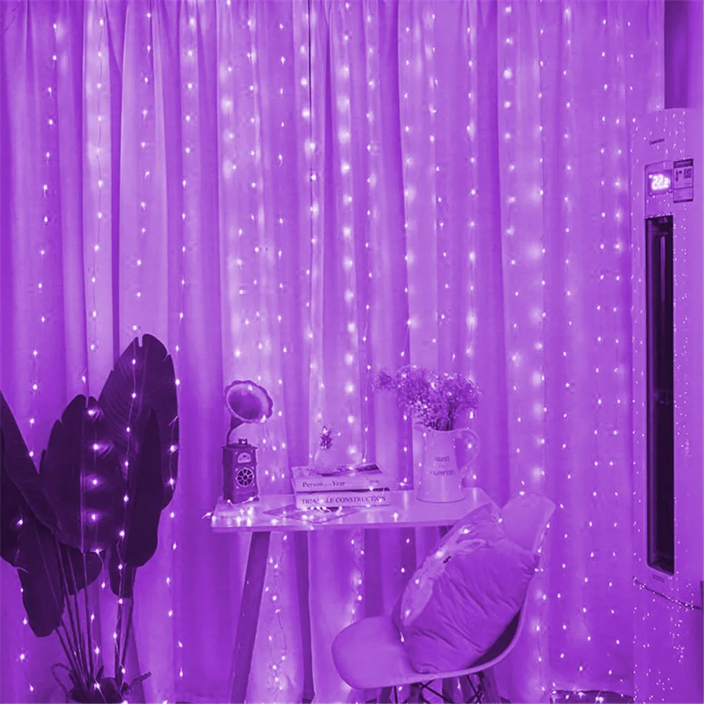 thumbnail image 1 of Guirnalda de luces LED con forma de árbol de Navidad, decoración navideña para el hogar, luces de boda con control remoto por USB para dormitorio y hogar, 1 of 5