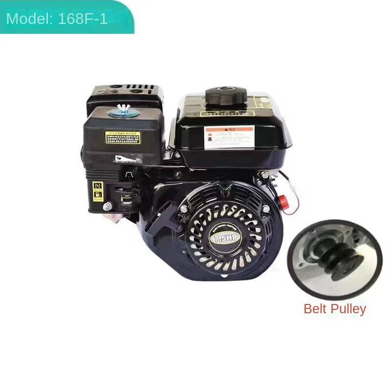 NF 6.5Hp 168F-1 Gasoline Micro Engine 4Kw Four-Stroke Small Power Accessories 196Cc Flat Key Shaft Engine Structure
