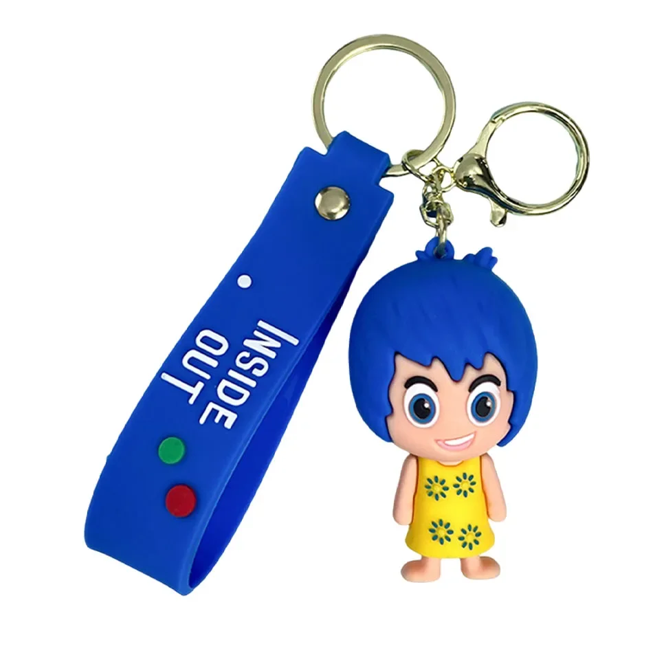 thumbnail image 1 of Disney Anime Inside Out Keychain Mind Wars Sad Emotions Kawaii Action Figure Model Toy Doll Men's Car Key Pendant Accessories, 1 of 5