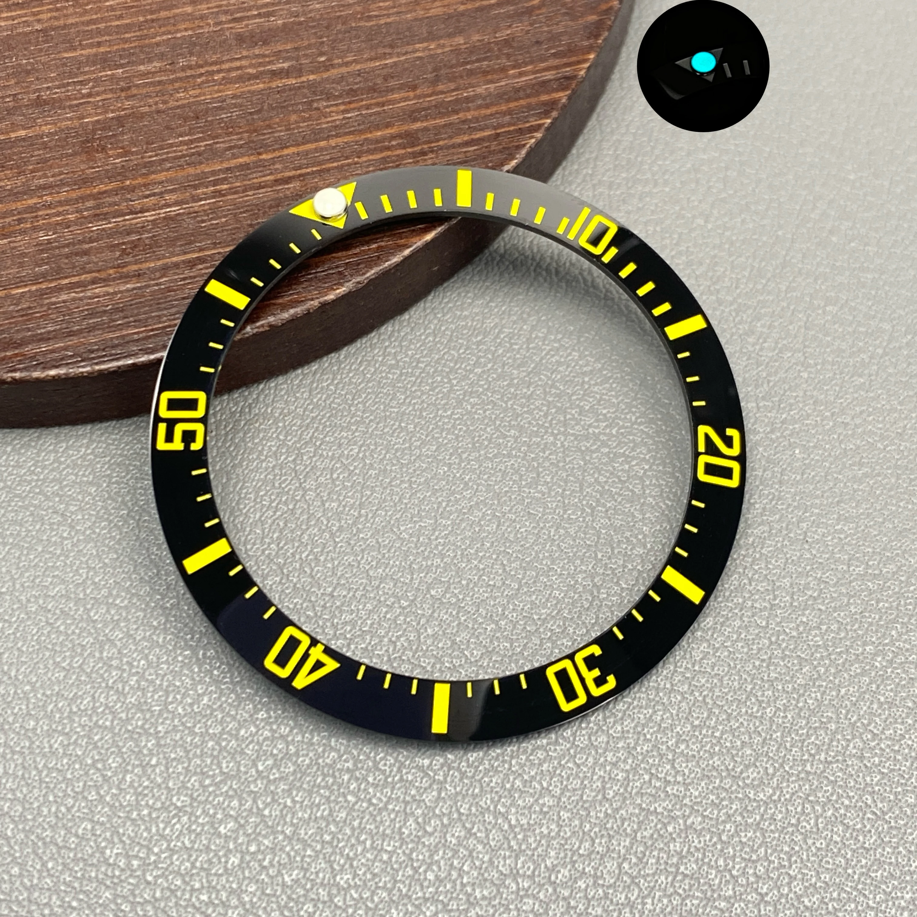 Ceramic Blue-Green Lumi Bezel Insert