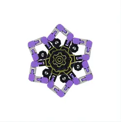 Versatile Stress Relief Spinners - Sensory Decompression Toys for Relaxation and Entertainment (Purple)