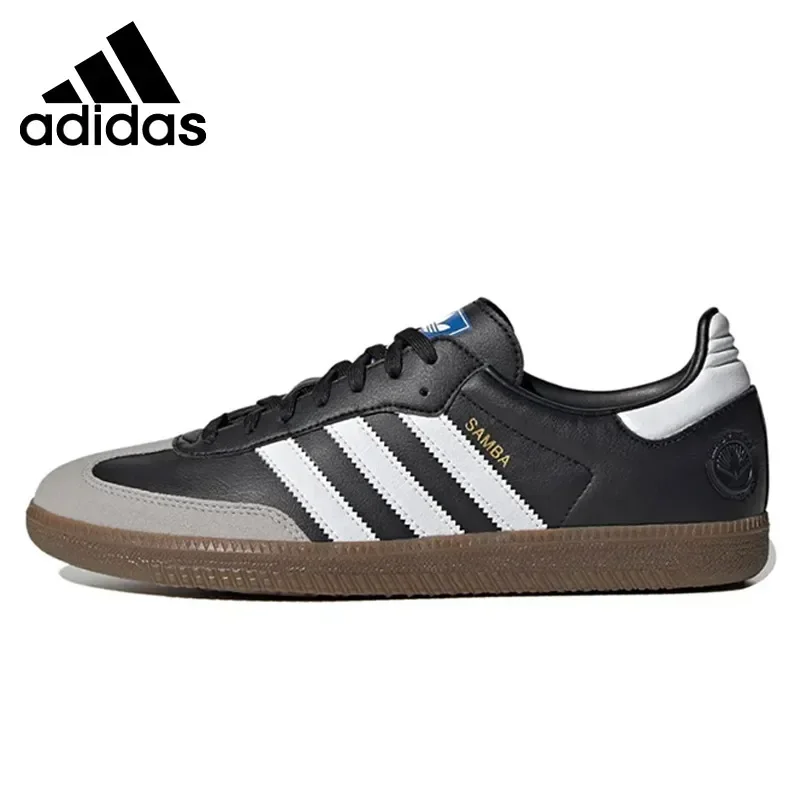 Adidas-Originals Samba Vegan Basses Pour Homme Et Femme, Chaussures De Skateboard, Unisexe, Noir, Gris