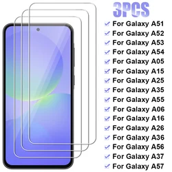 Premium 3 - Pack Tempered Glass Screen Protector Set - 3PCS Glass (For A15)