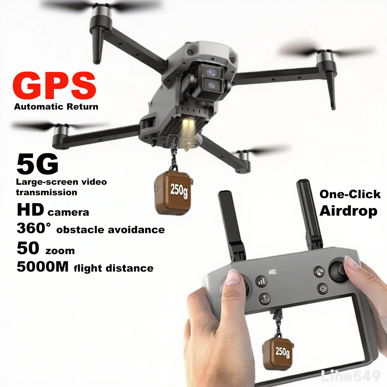 4K GPS Fishing Drone with Dual Camera 1