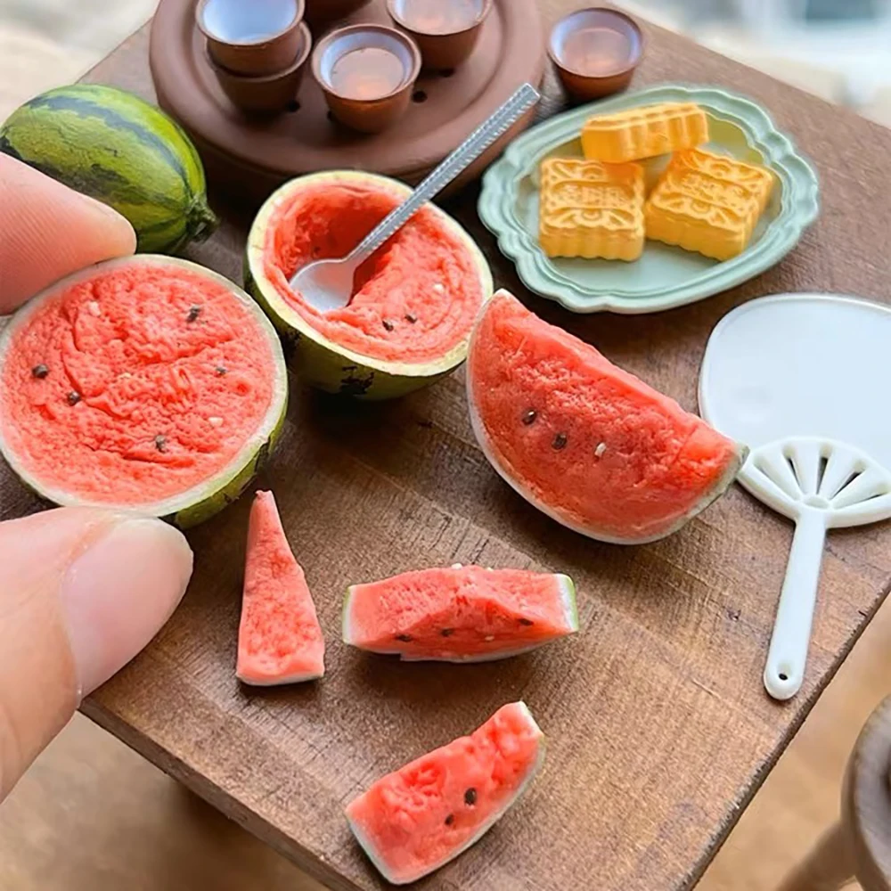 

Miniature Fruit Toy Mini Watermelon Mini Food Model Simulation Fruit Handcraft Dollhouse Simulation Scenario Display Show