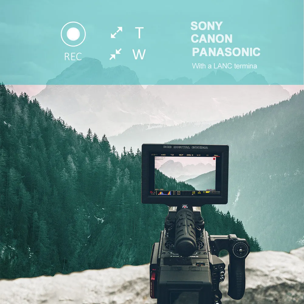 Camcorder Zoom Controller ZC-1 Video Camera Zoom Video Recording Remote Control 2.5mm Cable Sony Canon Panasonic camera remote shutter button camera remote shutter release camera control cable