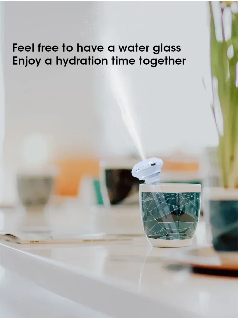 Description Picture 4 of itemMini Air Humidifier No Water Bottle Needed Adjustable Length Quiet and Convenient Recharge Humificador for Office Bedroom Car