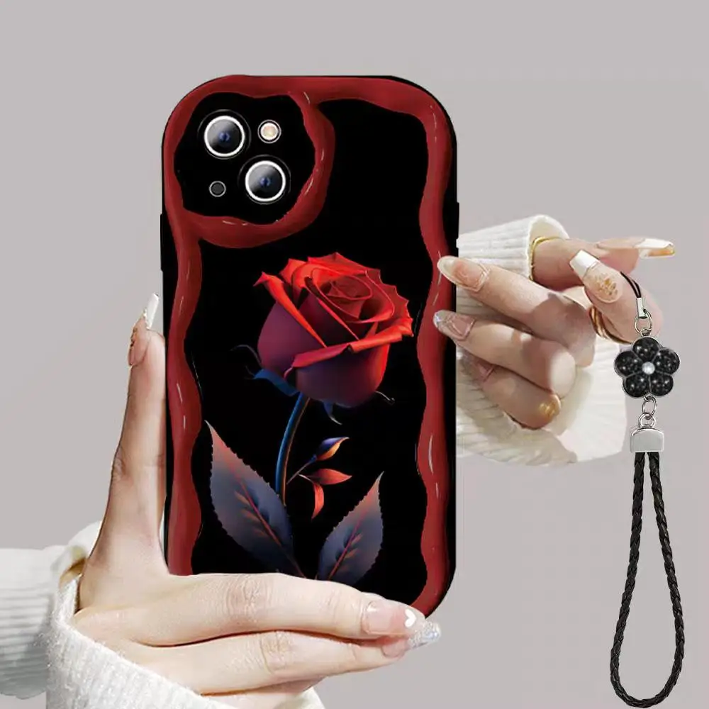 Bracelet Wrist Phone Case for Samsung Galaxy S23 S24 Ultra S20 FE S21 Plus A54 A34 A24 A14 A55 A35 A25 A05 Soft Silicone Cover