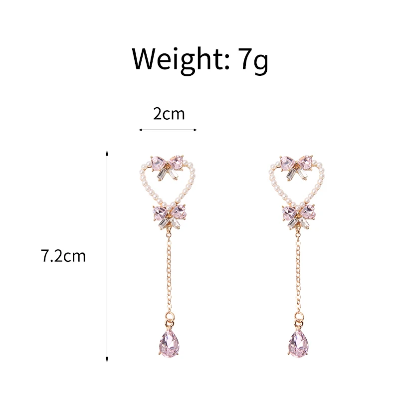 [TATIANA] 韓国☆Pearl Ribbon with Heart Earring MUSINSA | TATIANA Pearl Ribbon with Heart Earring EC1945