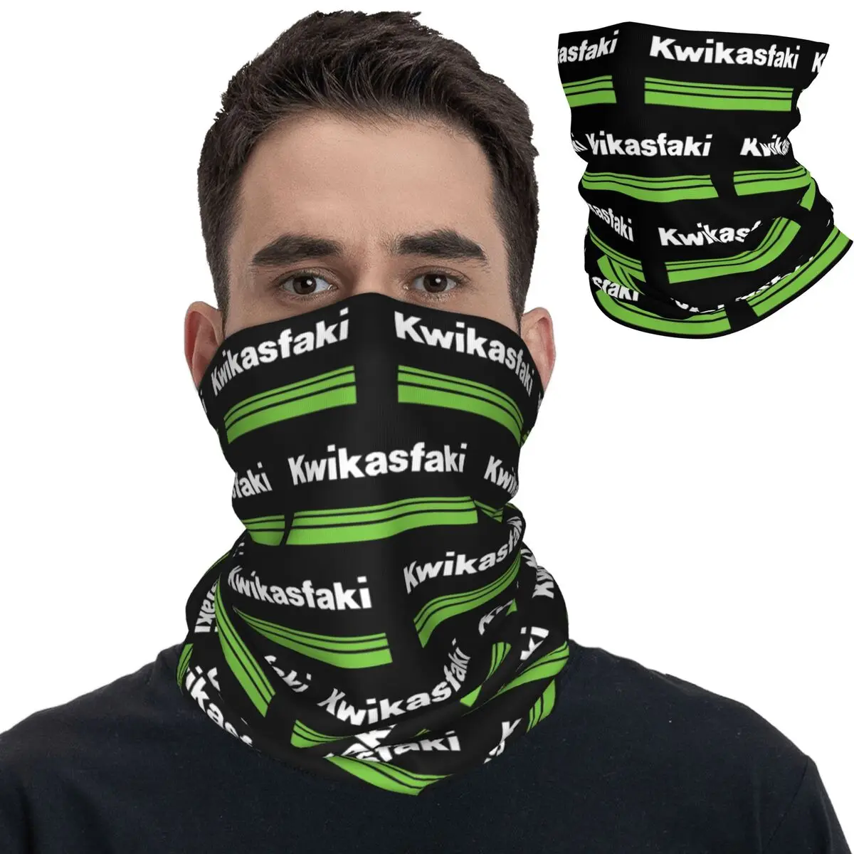 

Sport Racing Motorcycles Kawasakis Bandana Neck Gaiter Printed Balaclavas Wrap Scarf Warm Headband Running Unisex Adult Winter