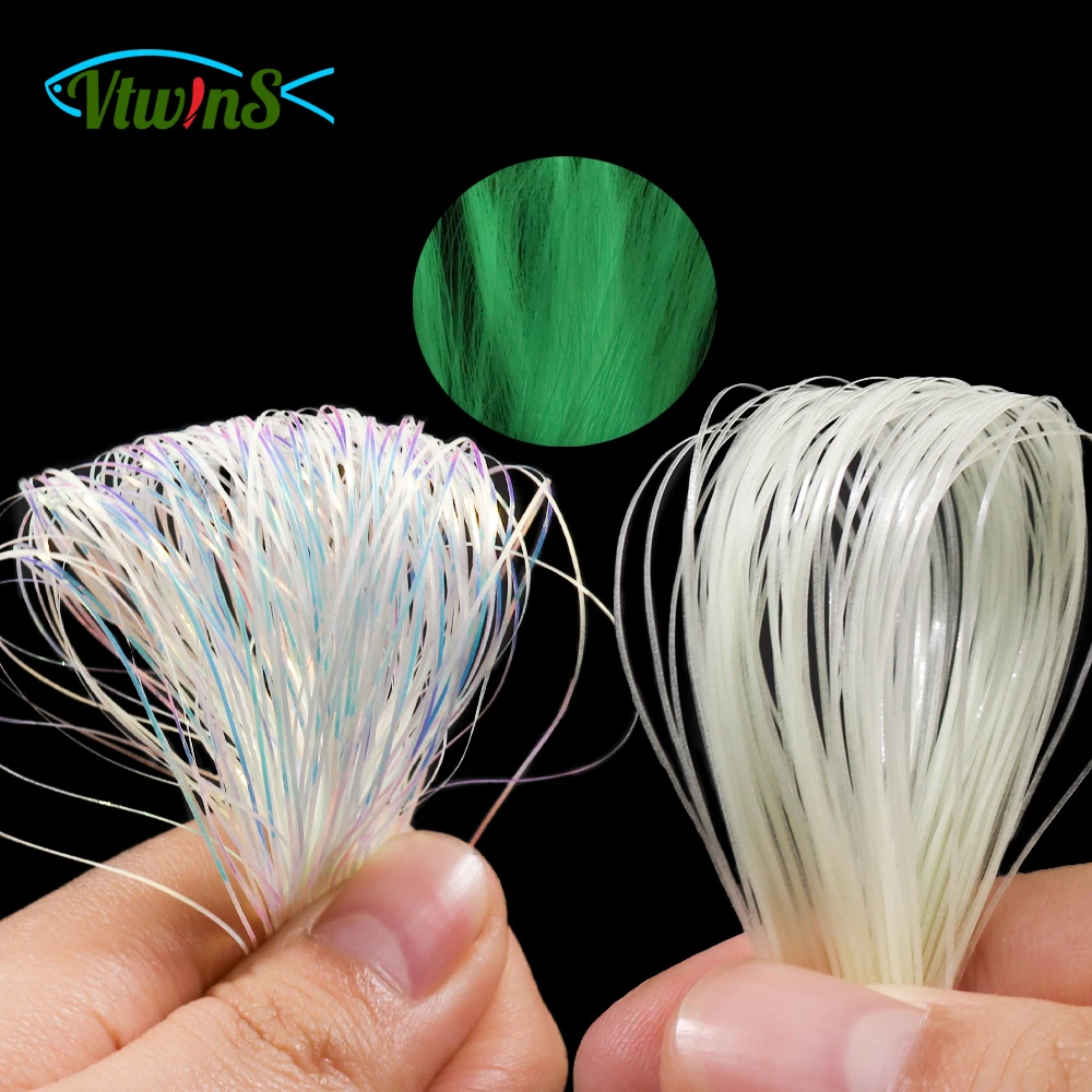 Fly Tying Materials Hooks Fishing Luminous Tinsel Assist Hook Jigs