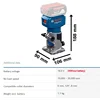 Bosch GLF18V-8 Brushless Trimming Machine 18V Multifunctional Rechargeable Bakelite Milling Hole Slotting Machine 5