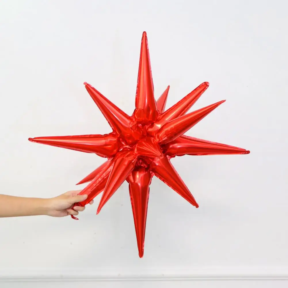 

No Assembly Star Balloons 10pcs 22inch Star Aluminum Foil Balloons Vibrant Party Decorations for Christmas Birthdays Weddings