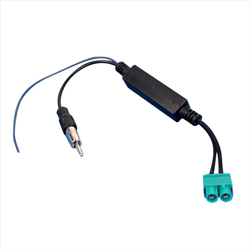 Auto Radio Antenne Adapter Kabel Dual FAKRA zu DIN Stecker Mit Verstärker Für Volkswagen/Golf/MK5/MK6/Passat B6/B7/Tiguan – Detail 6