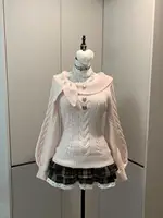 Preppy Style Sweet Knitted Sweater 2000s Aesthetic Gyaru Chic Korean Y2k Jumper Sweater Long Sleeve Coquette Knitwears 1