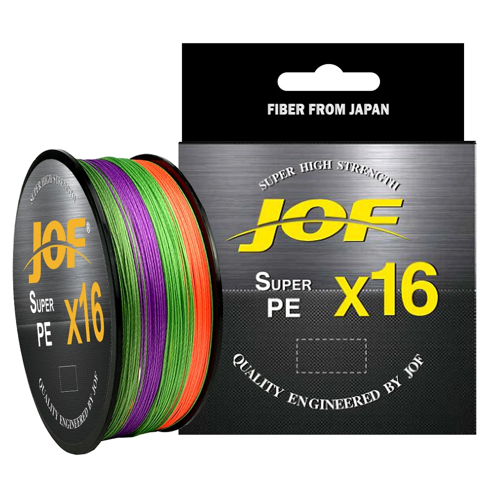 중공 편조 PE 와이어 멀티 필라멘트 낚싯줄, 강력한 낚싯줄, 잉어 플라이 낚시 와이어, X16, 300 m, 500m, 25-161LBS, 16 가닥